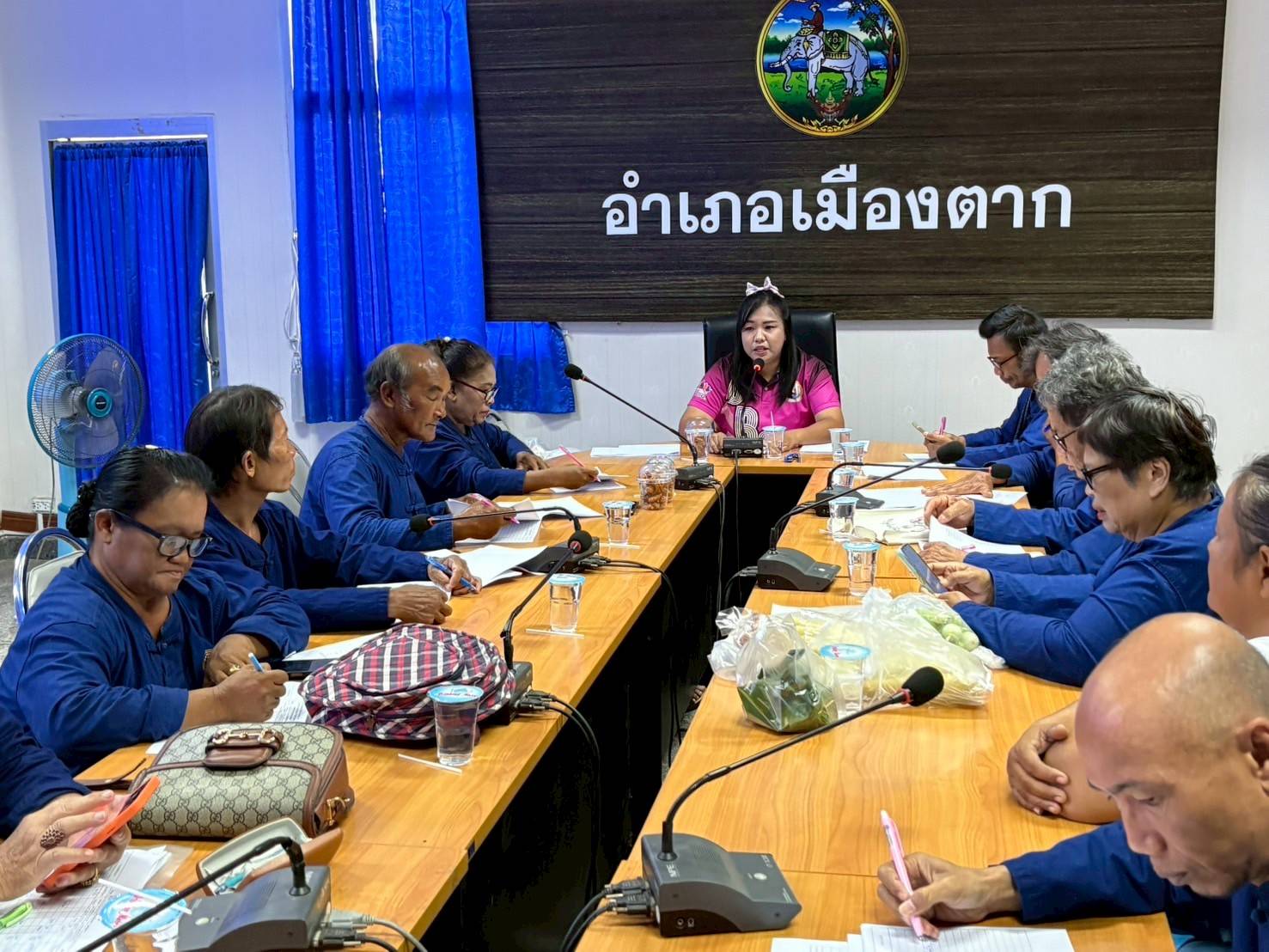 🌷🌷พช.เมืองตาก : จัดประชุมผู้นำอาสาพัฒนาชุมชน (ผู้นำ อช.) ไตรมาสที่ 4/2568